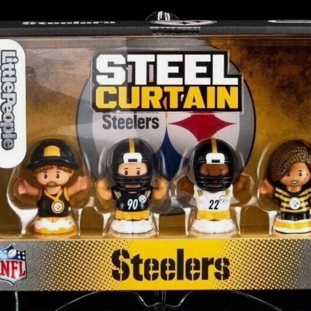 Mattel Little People Collector x NFL Pittsburgh Steelers Exclusive Set T.J. WATT